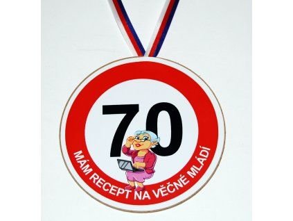 Medaile k 70. narozeninám pro ženu – originální dárek k oslavě kulatin