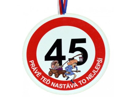Medaile k 45. narozeninám - originální dárek k jubileu