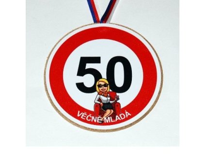 Medaile k 50. narozeninám pro ženu – originální dárek k jubileu