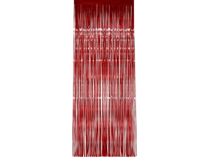 Závěs do dveří - 91x244 cm - červený
