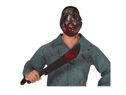 Sada Jason - maska + mačeta krvavá