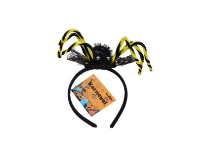 ČELENKA HALLOWEEN S  PAVOUKEM