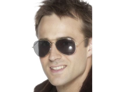 Brýle pilot stříbrné
