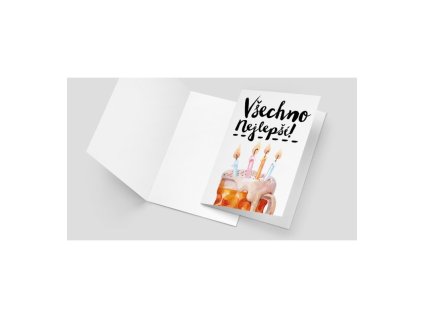 Přání - Všechno nejlepší   dort - pivo
