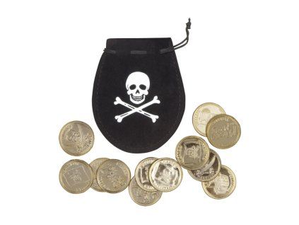 piratsky mesec s mincemi