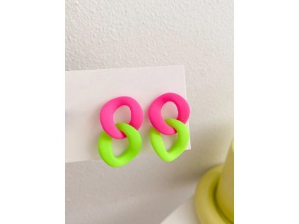 Řetěz na krk neon -  80. léta - 4ks