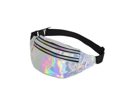 Ledvinka retro stříbrná