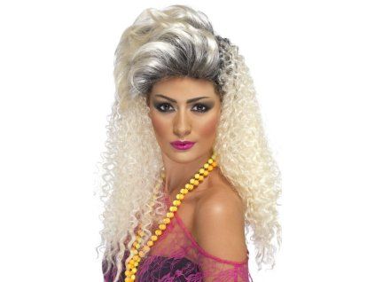 Paruka 80léta blond kudrnatá