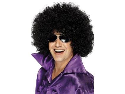 Paruka afro mega černá
