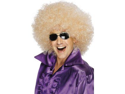 Mega blond afro paruka
