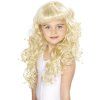 Dětská blond paruka princezny s kudrnami