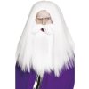 Paruka Kouzelník- starý muž  + vousy bílé