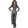Kostým Kostlivka se šaty s dlouhými rukávy
