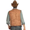 Hnědá westernová vesta