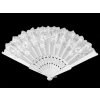Vějíř - bílo stříbrný