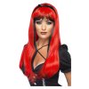Paruka čarodějnice červenočerná