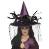 Klobouk čarodějnice fialový