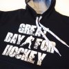 Černá mikina - GREAT DAY FOR HOCKEY