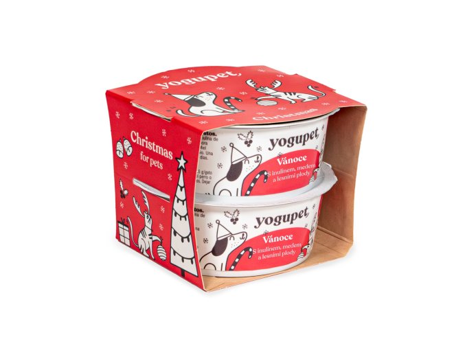 Jogurt pre psíkov a mačičky Vianoce