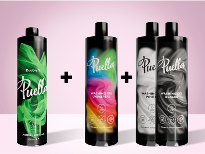 Praktisches Trio für 100 Wäschen