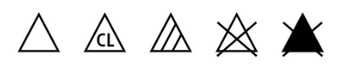 Symbole zum Bleichen