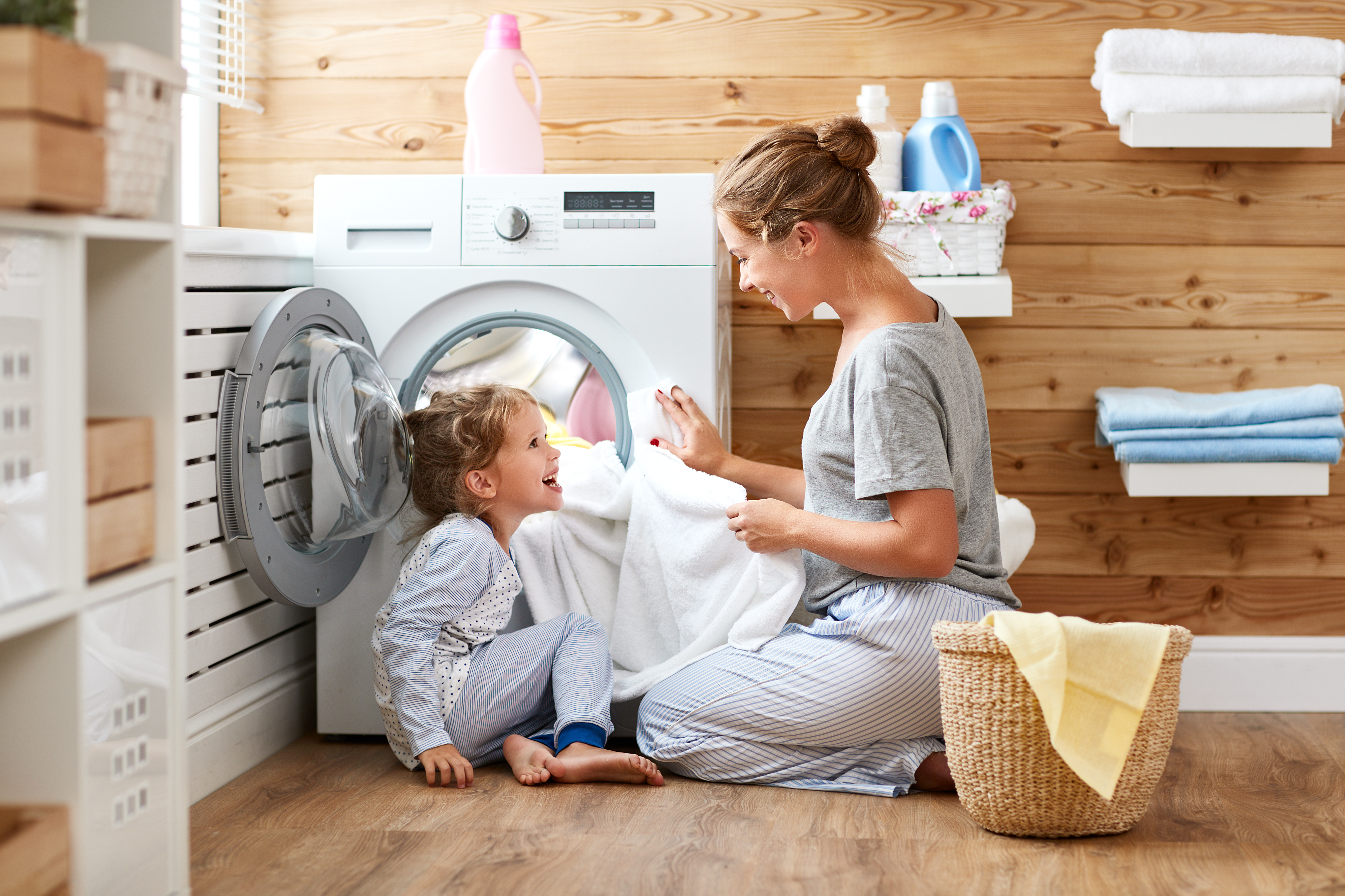 Waschen von Kinderkleidung
