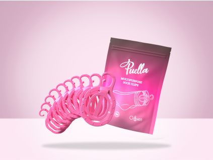 Multifunktionale Sockenklammern, rosa, 10 Stck