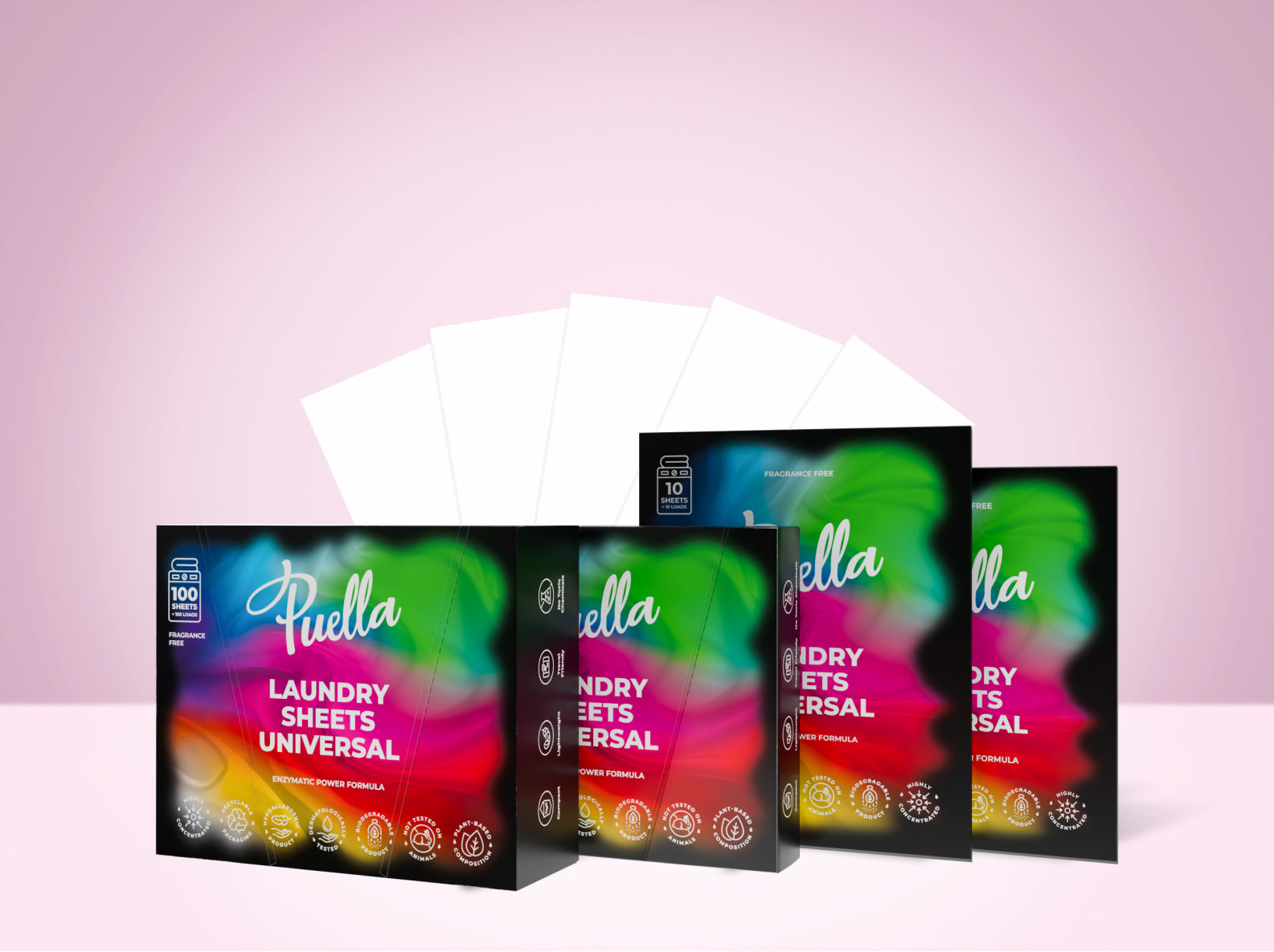 Puella Universal-Waschstreifen - enzymatische Reinigungskraft Variante: 1 Stück Probe (1 Waschgang)