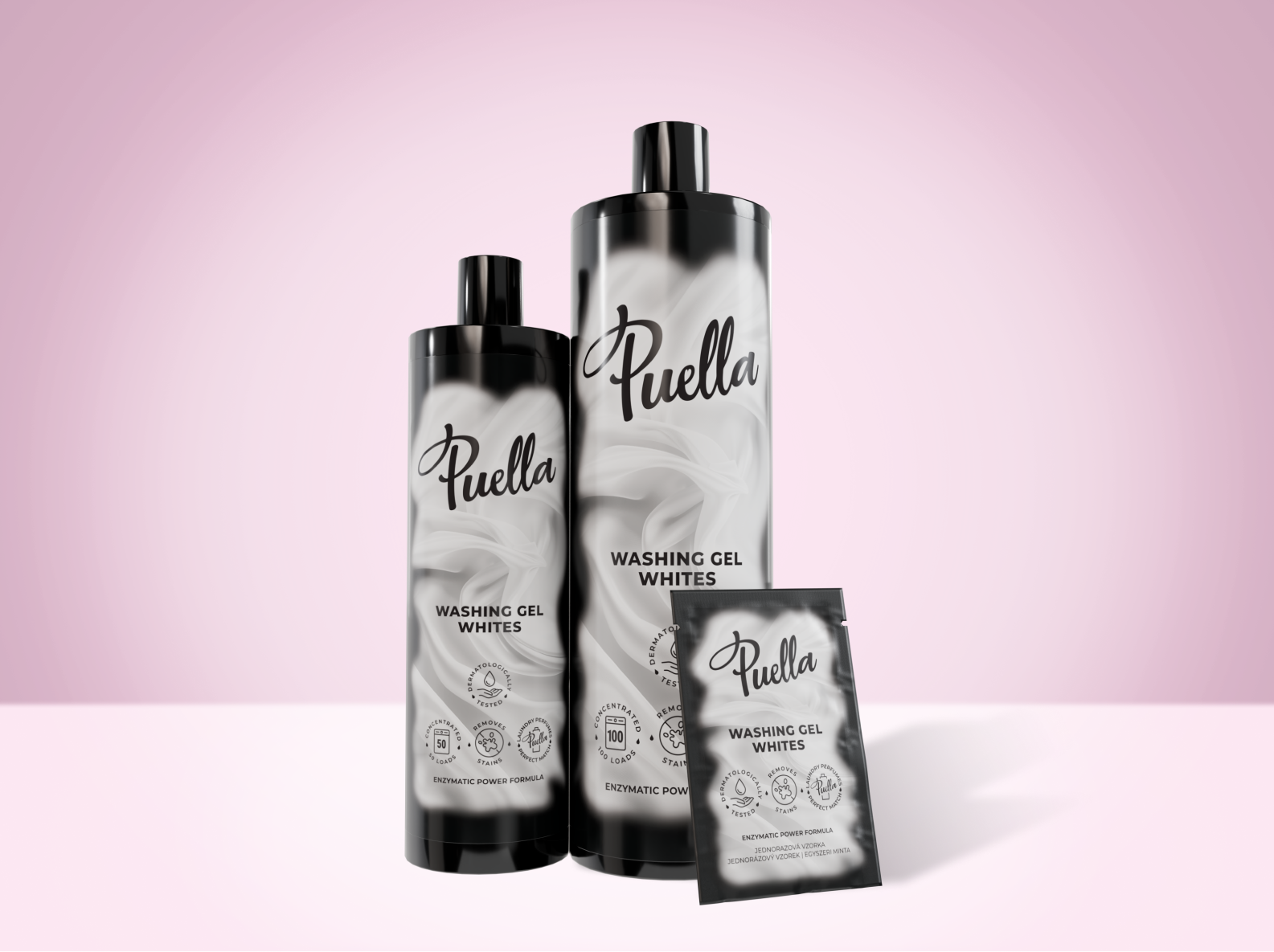 Puella Wäschegel für weiße Wäsche | Strahlende Weißkraft und Frische Variante: 1000ml (100 Waschladungen)