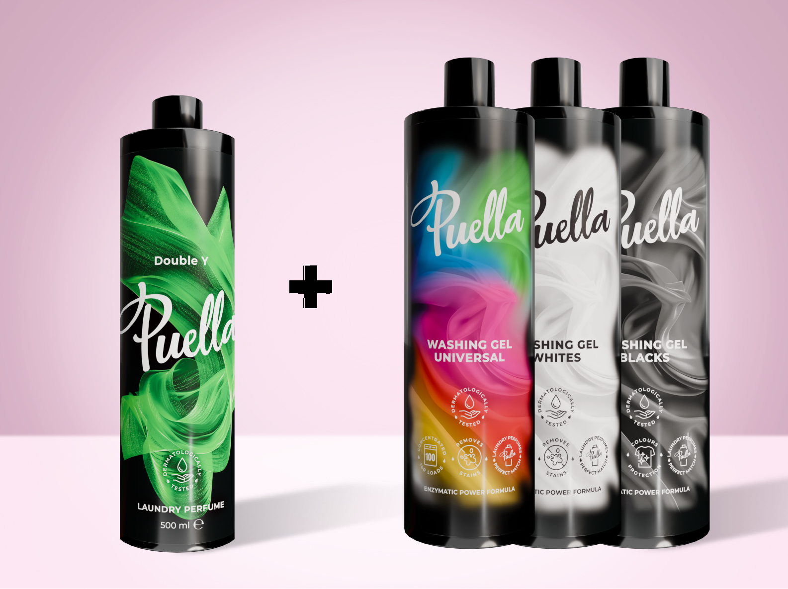 Puella Vorteilsset für 100 Wäschen: Wäscheparfüm + Waschgel GRATIS