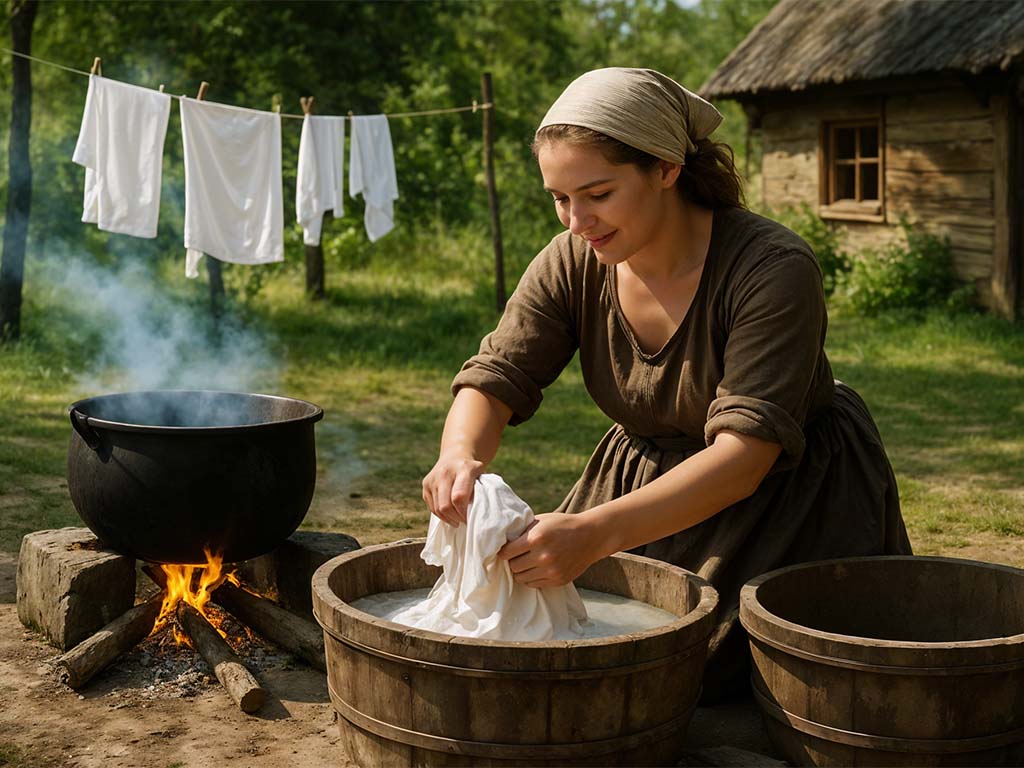 Mosás magas hőfokon a múltban