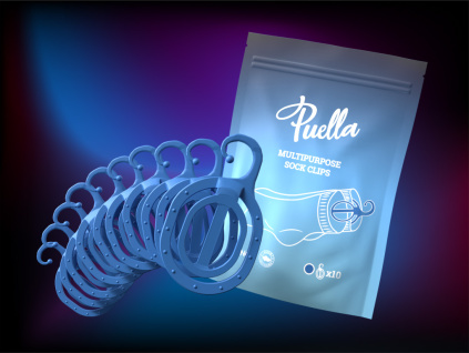 Multifunkčné párovače ponožiek, modré, 10 ks