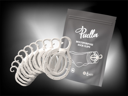 Multifunkčné párovače ponožiek, sivé, 10 ks