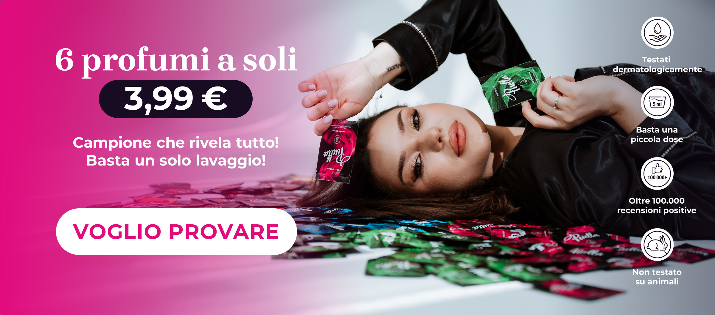 Kit di prova di profumatori per bucato Puella