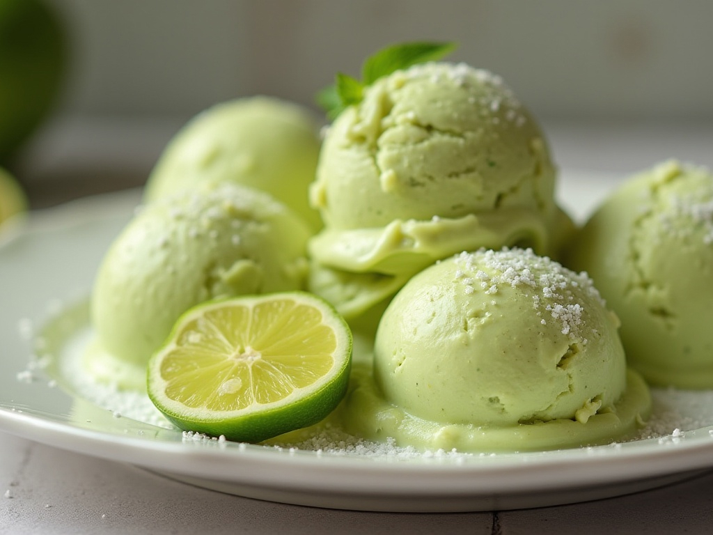 Avocado and Lime Ice Cream