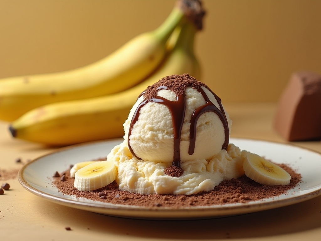 Banana and Chocolate Ice Cream