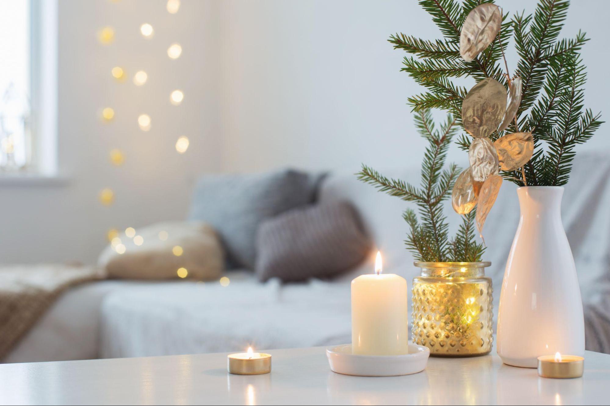 candles on the table