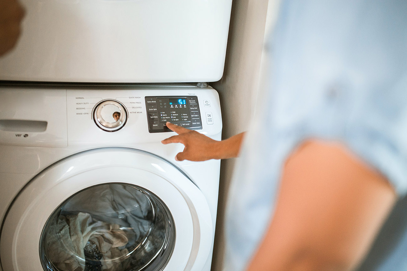 Choosing a washing machine program