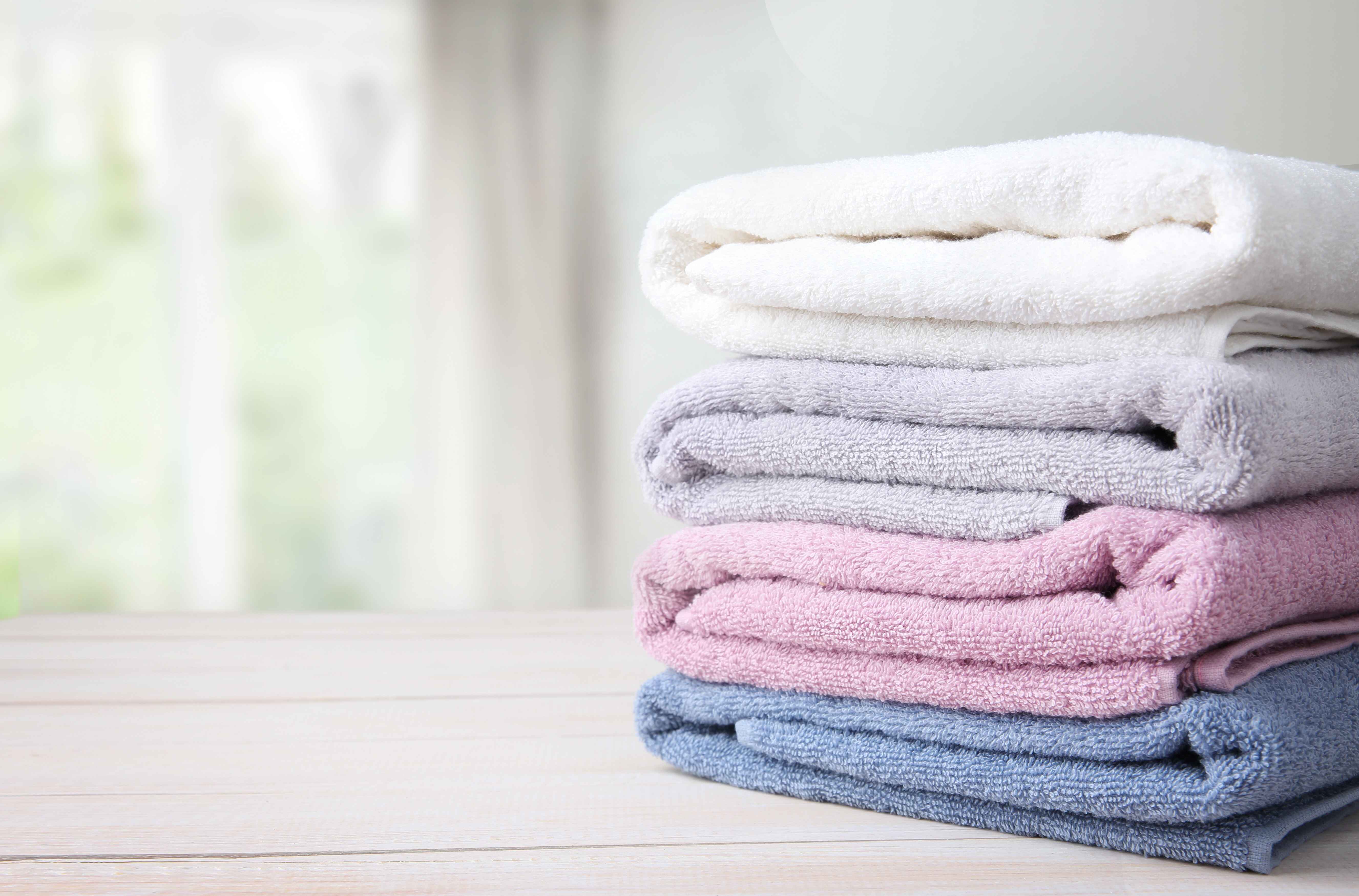 Clean and folded towels