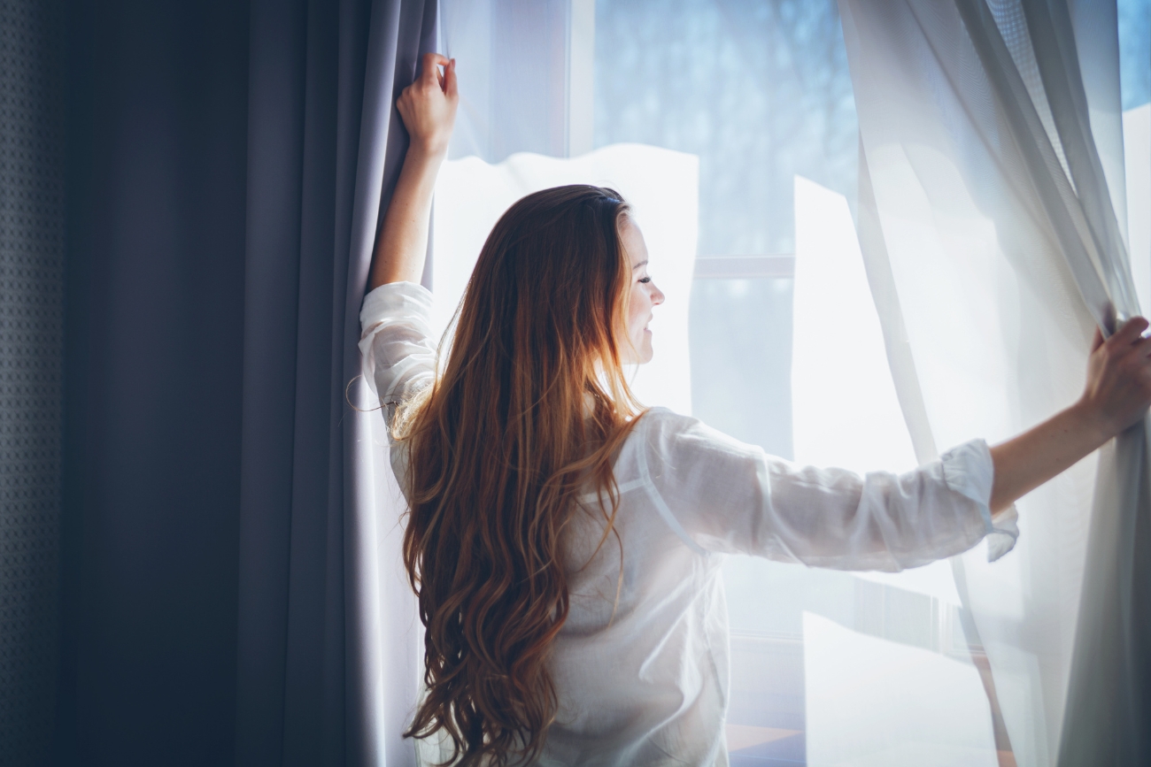 clean curtains