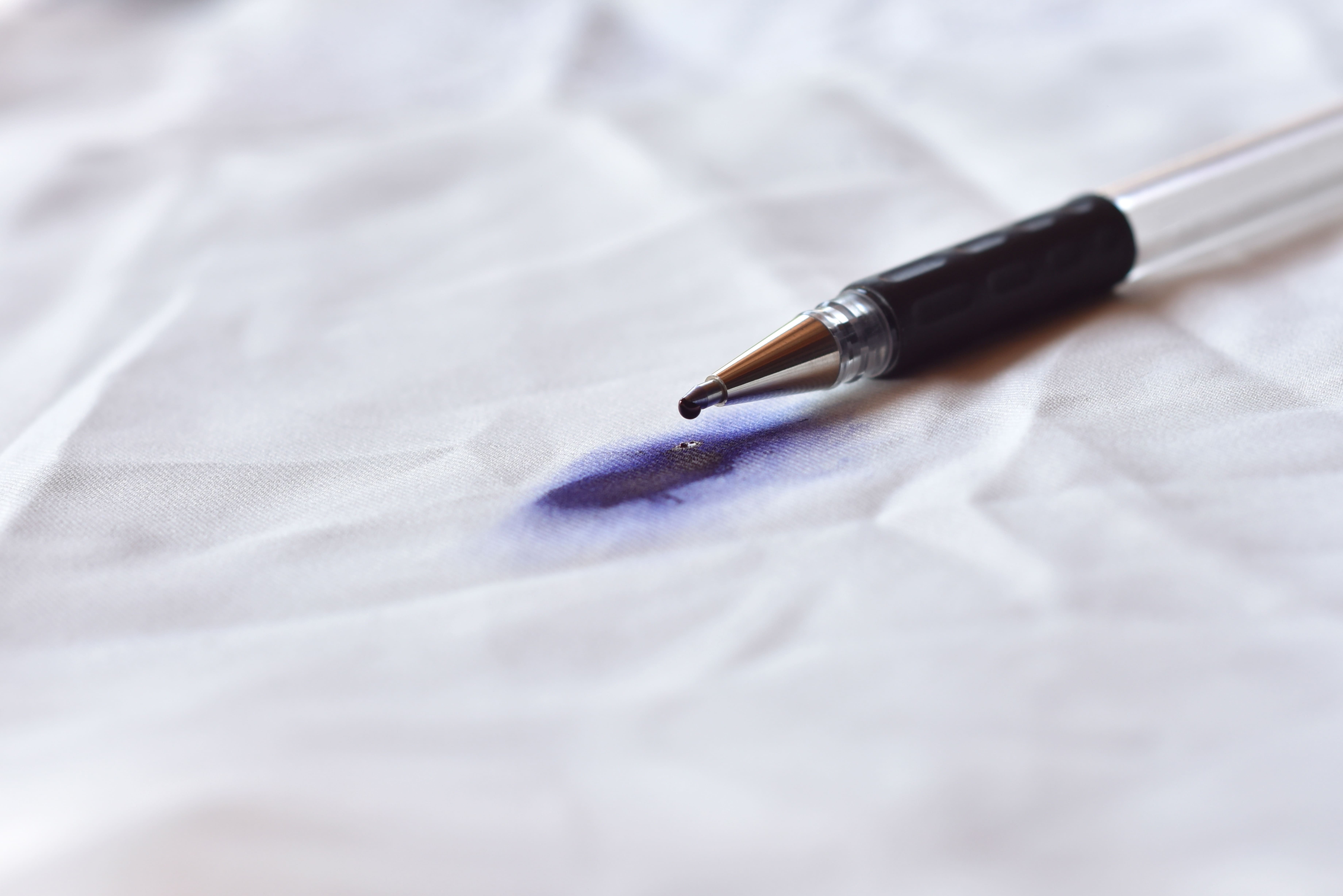 Ink stain on clothing