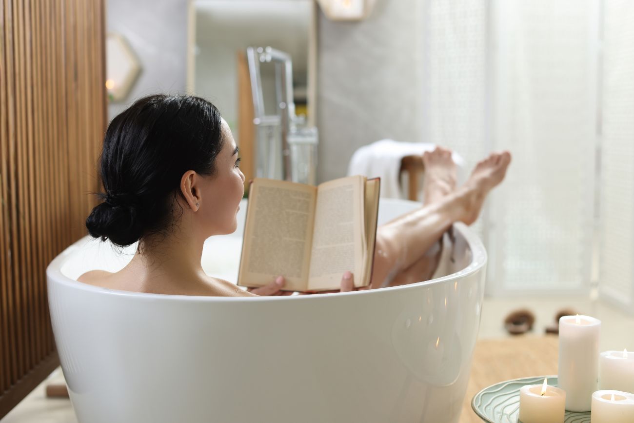 Reading in the bath