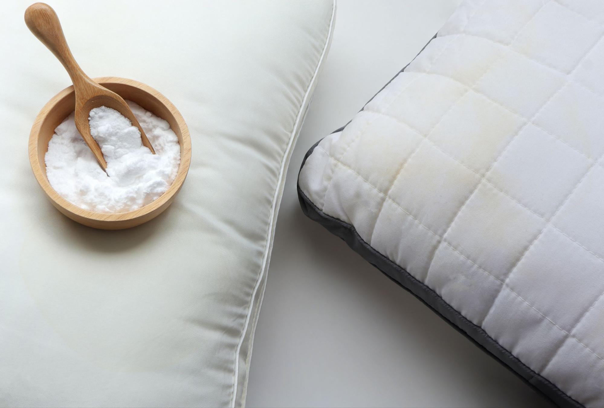 yellowed pillow