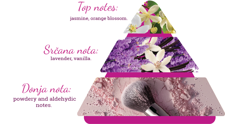Composition of the perfume's scent