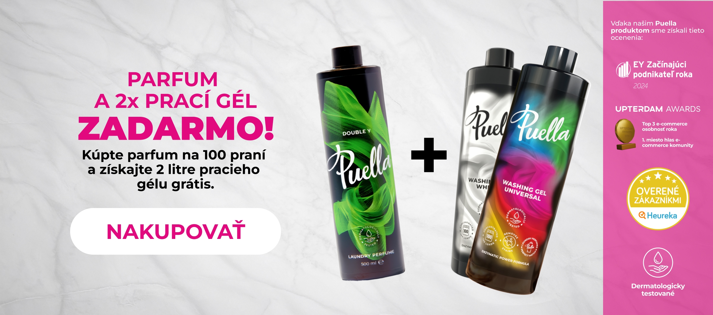 Parfum na pranie + 2 pracie gély