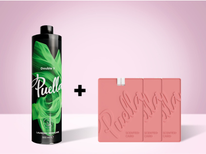 Výhodný set: parfum na 100 praní + trojbalenie voňavých kariet LEN ZA 1€