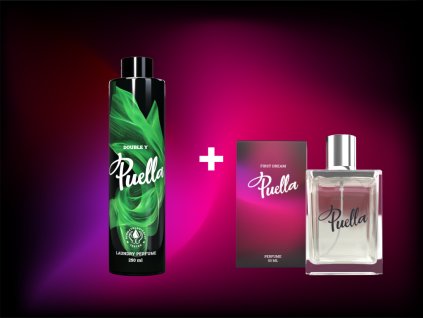Výhodný set: parfum na 50 praní + 50 ml parfum na telo