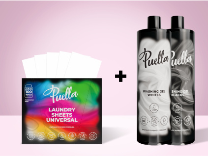 Výhodný set na 200 praní: Pásiky na pranie + prací gél
