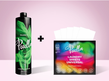 Ugoden komplet za 100 pranj: parfum za pranje + pralni lističi