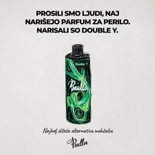 Prosili smo ljudi, naj narišejo parfum za pranje, in narisali so naš Double Y. 🌿 S tem ste nas iskreno ganili!🤯😍